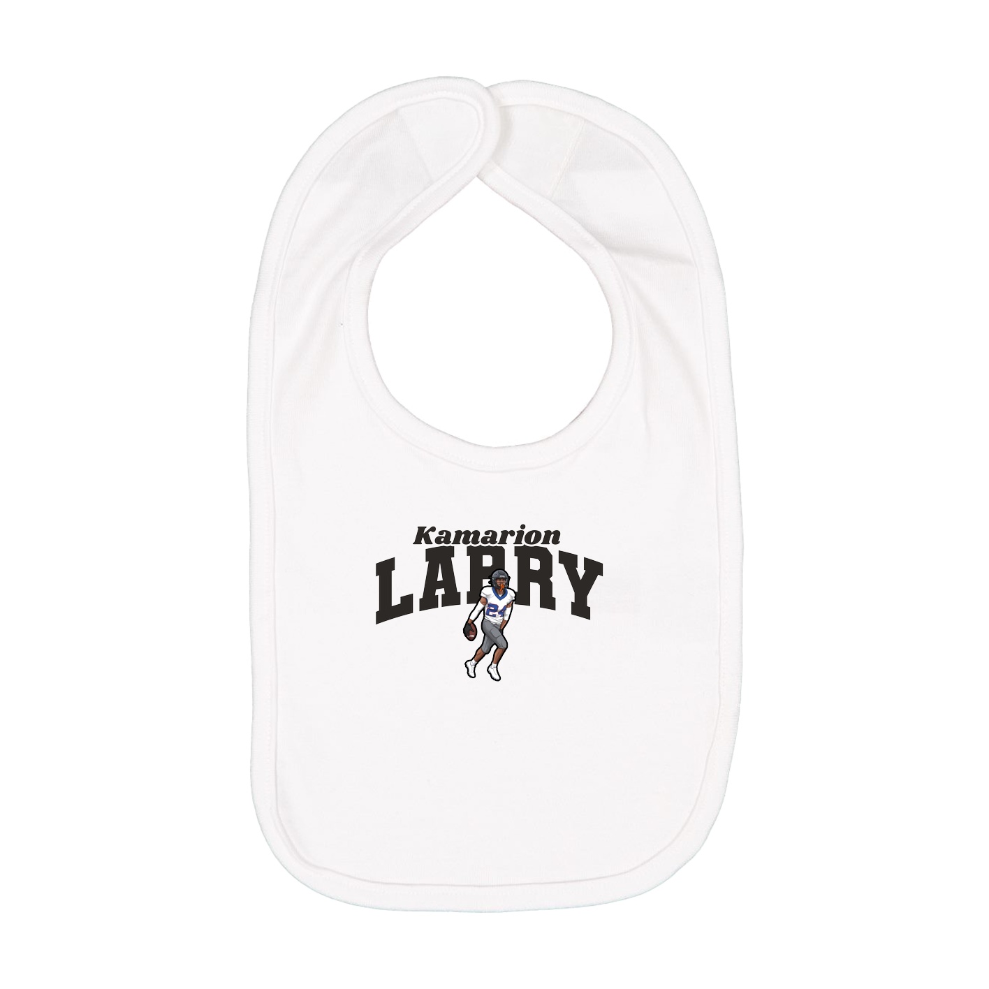 Infant Bib — Signature Arch in White