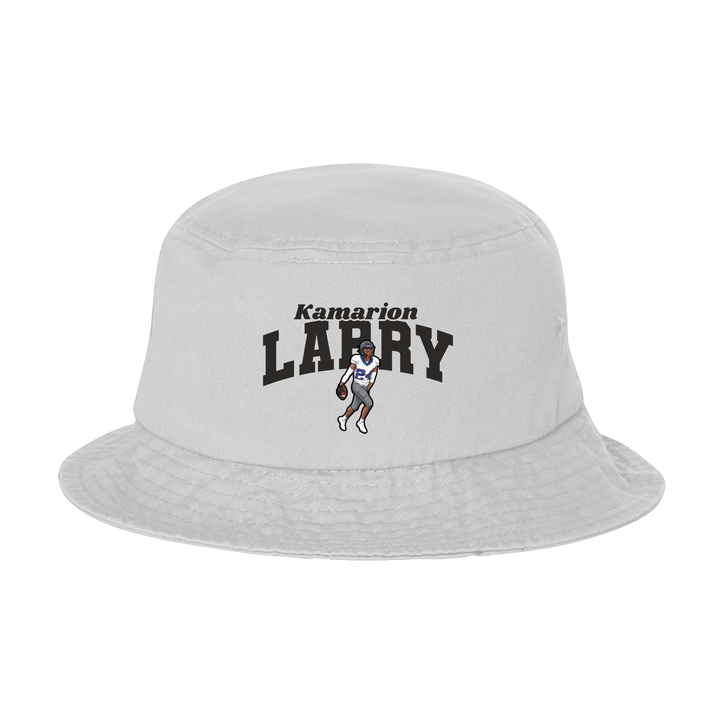 Bucket Cap — Signature Arch in White