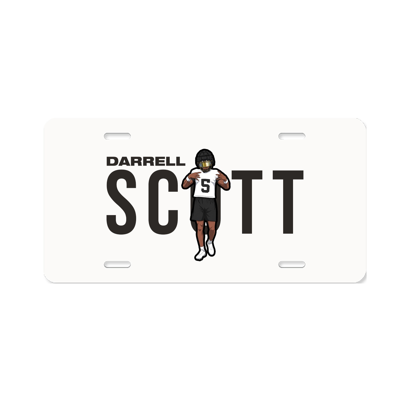 License Plate — Player Name in Classic