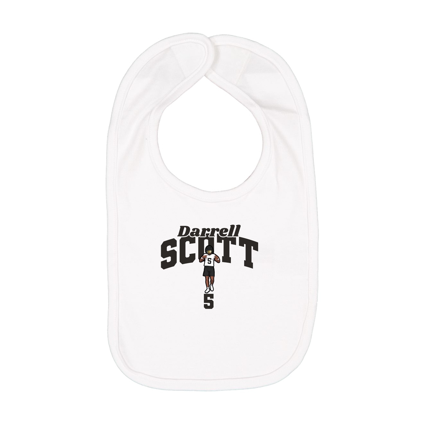 Infant Bib — Signature Arch in White