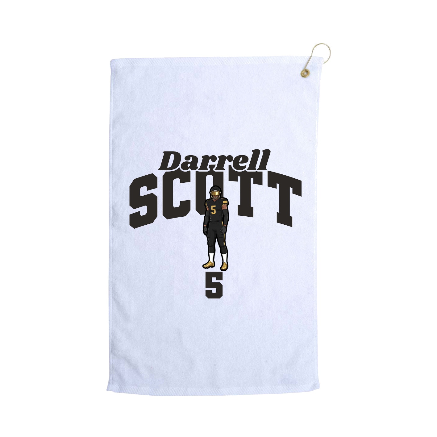 Golf Towel — Signature Arch in White