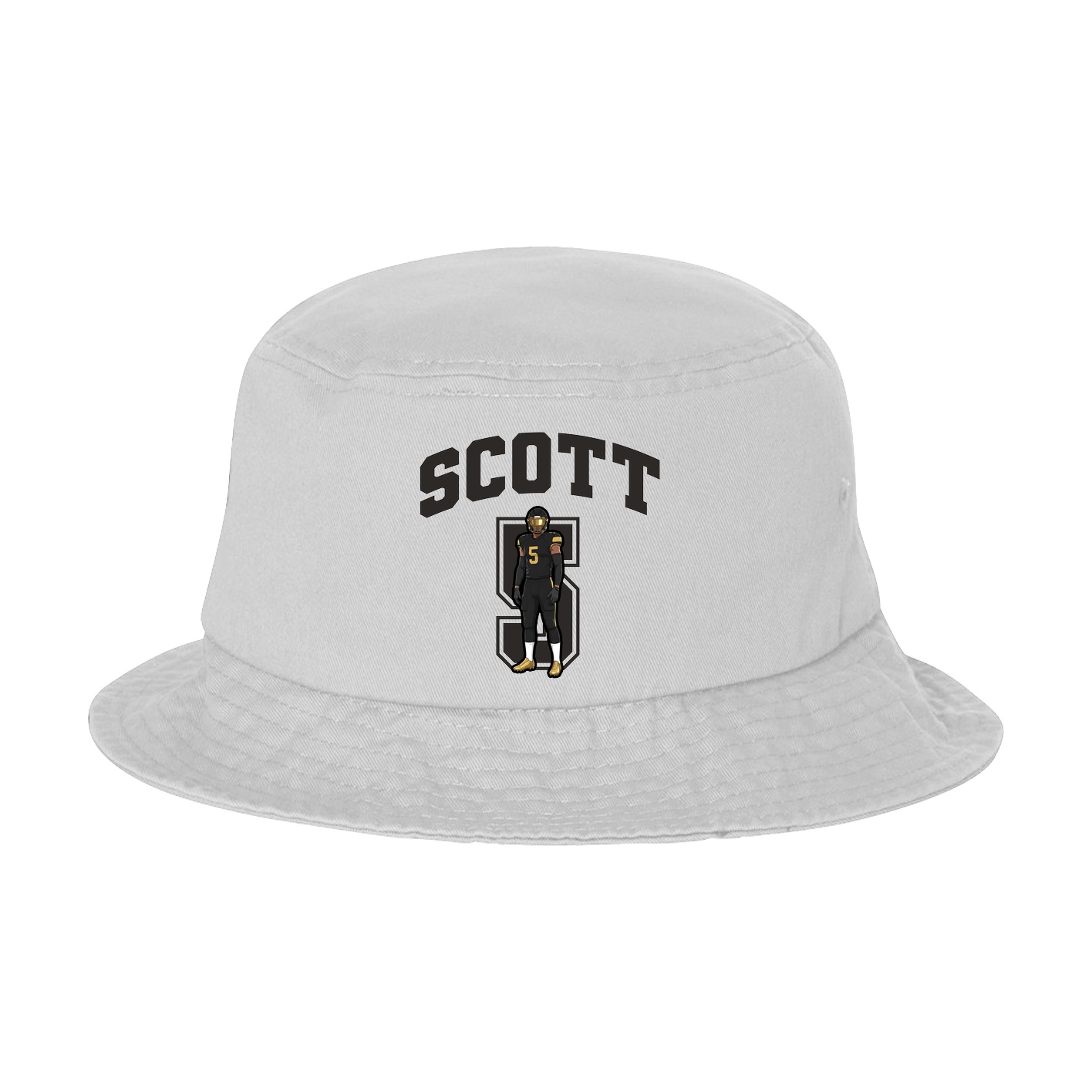 Bucket Cap — Number in White
