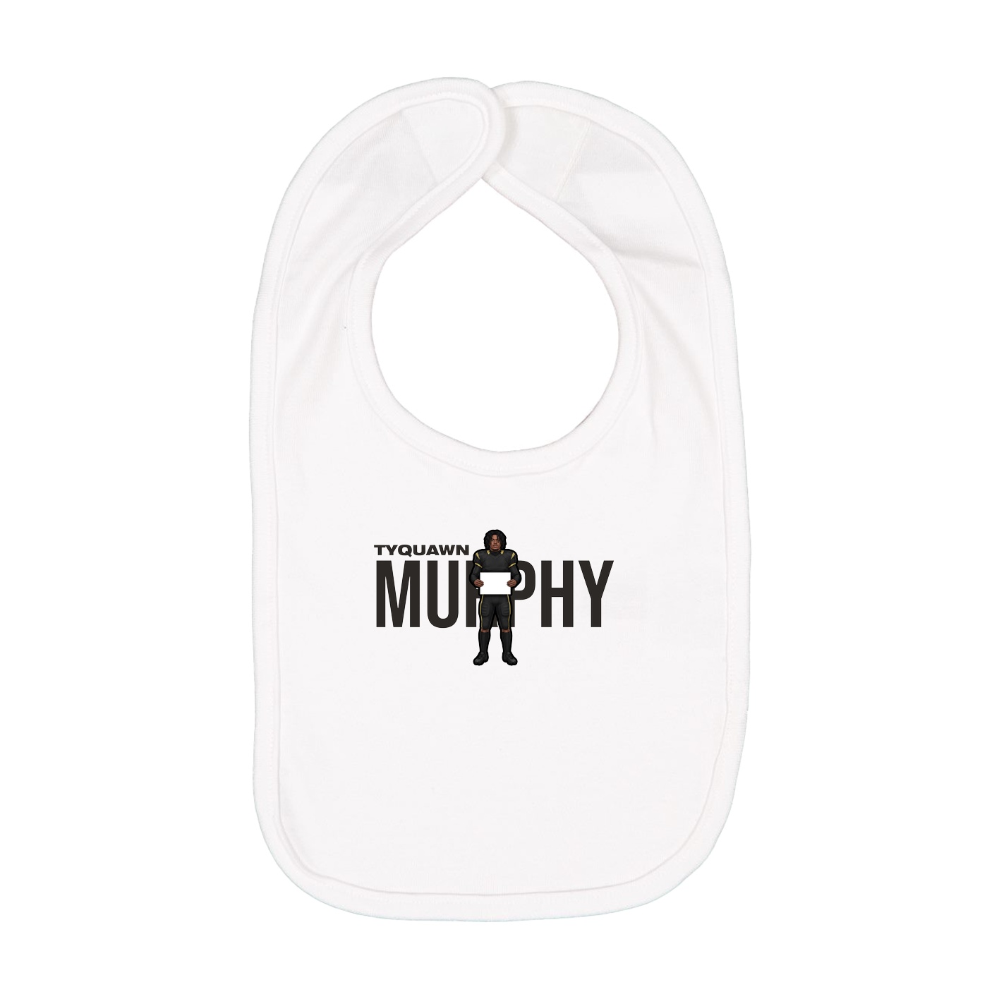 Infant Bib — Player Name in White