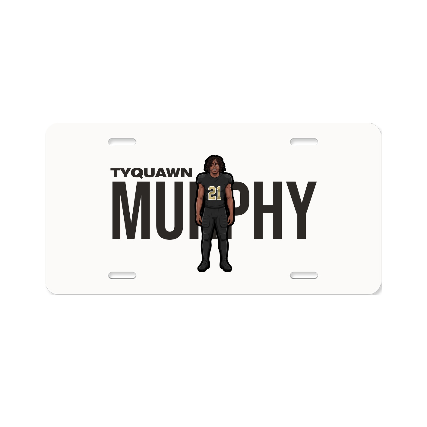 License Plate — Player Name in Classic