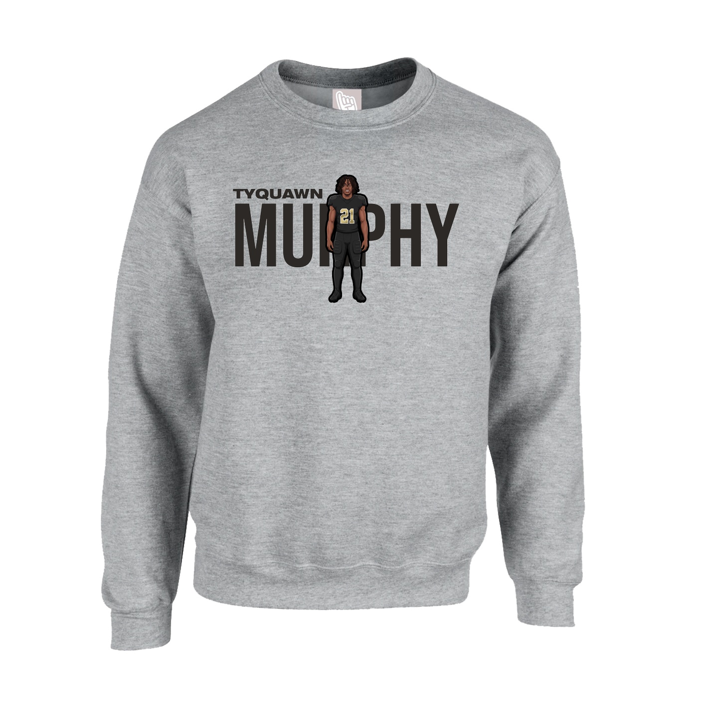 Fleece Crew — Player Name in Grey