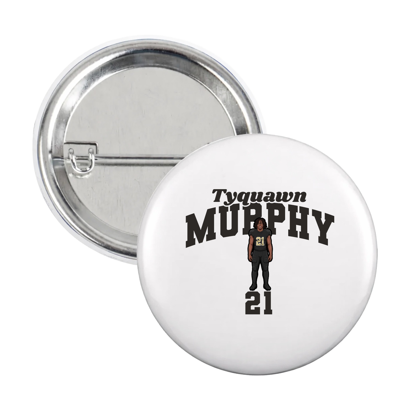 Game Day Button — Signature Arch in White