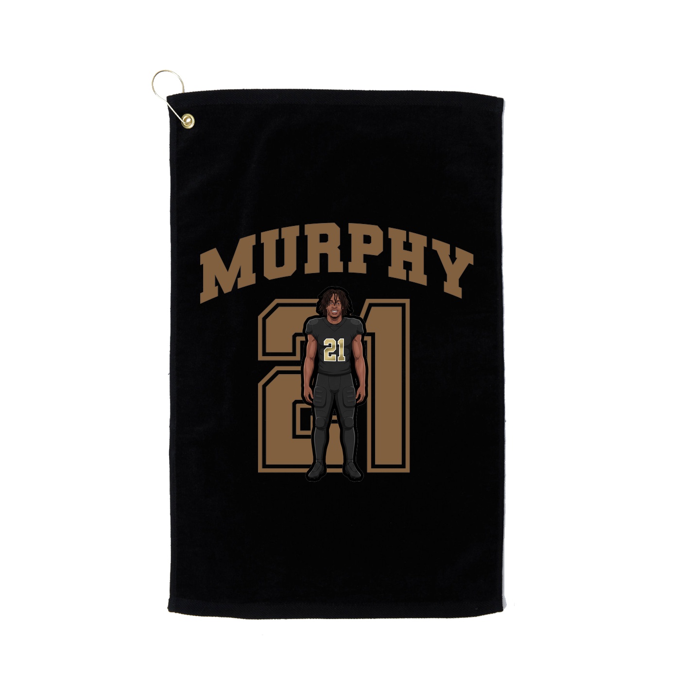 Golf Towel — Number in Black