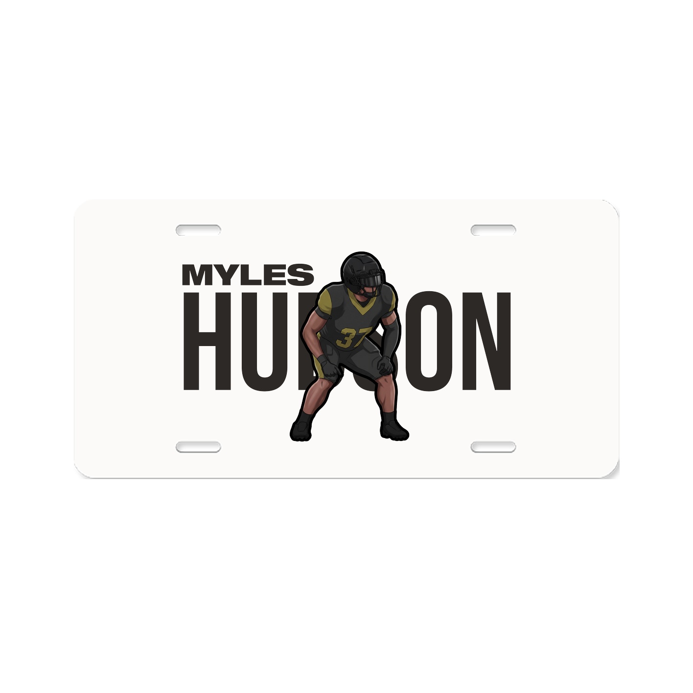 License Plate — Player Name in Classic