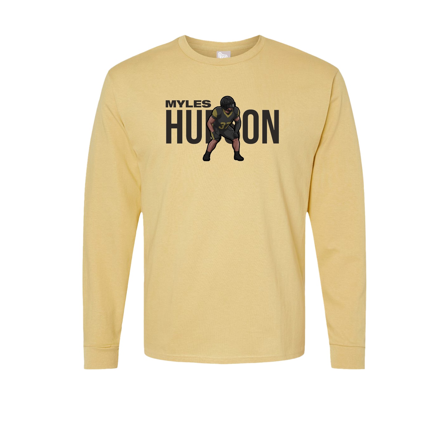 Long Sleeve Tee — Player Name in Vegas Gold