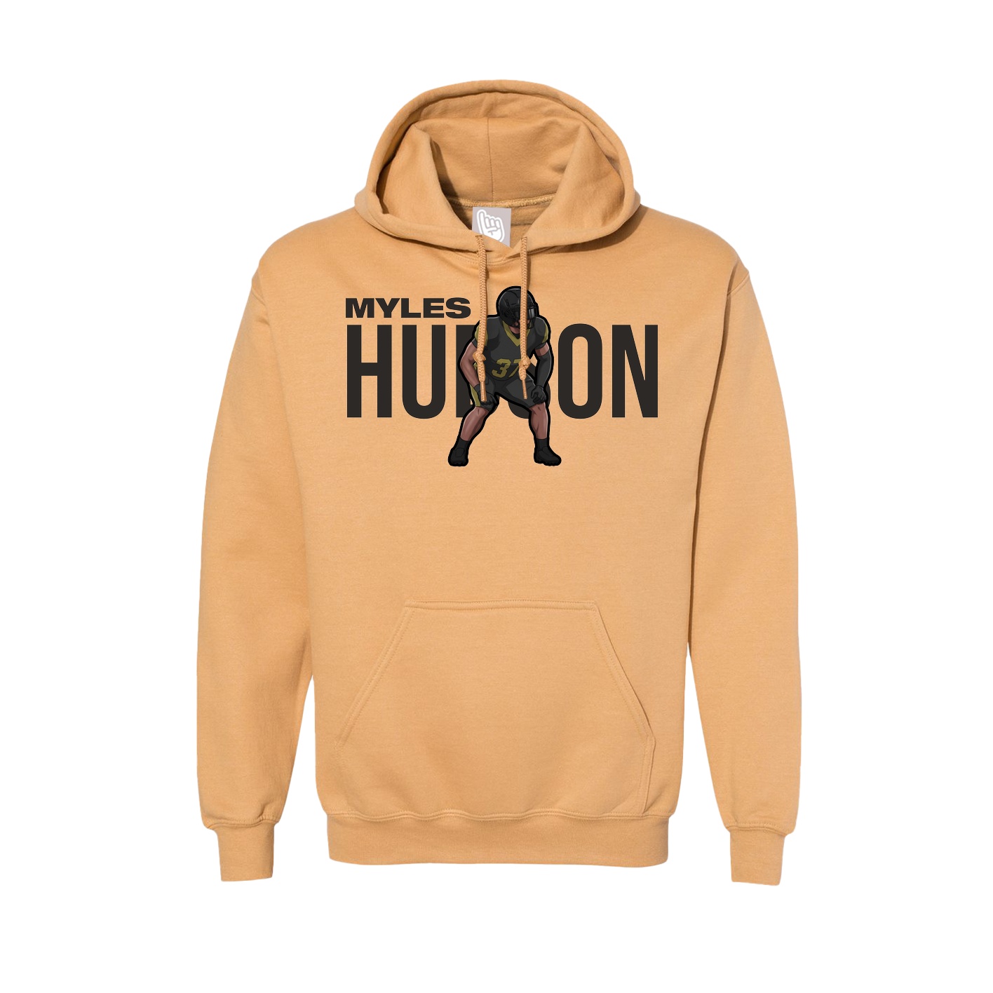 Hoodie — Player Name in Vegas Gold