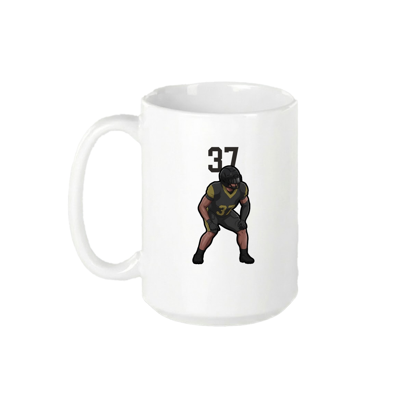 15oz Coffee Mug — Number Top in White