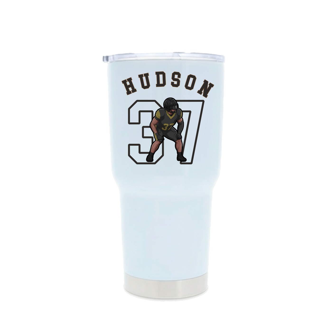 30oz Stainless Steel Tumbler — Shirsey Arch in White