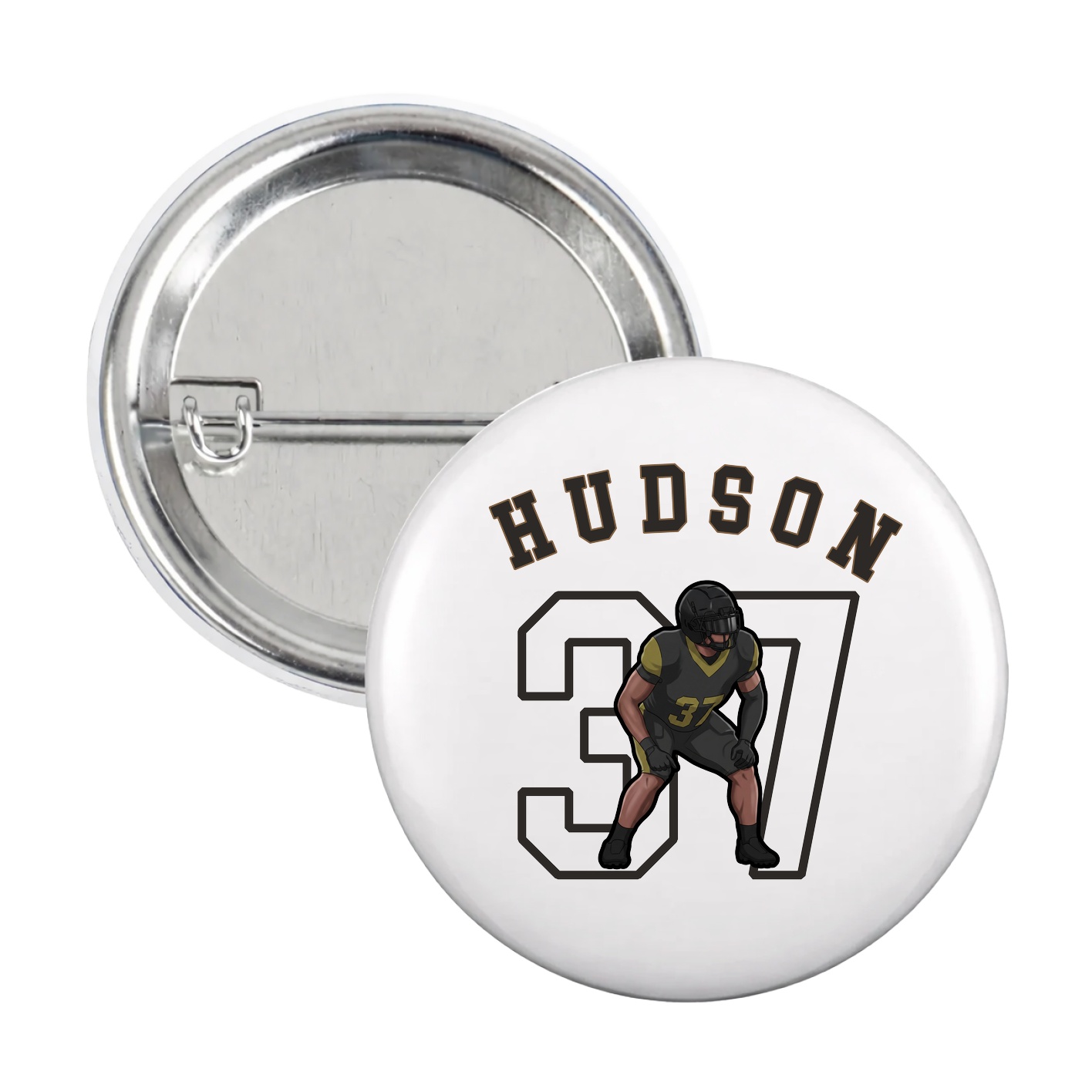 Game Day Button — Shirsey Arch in White
