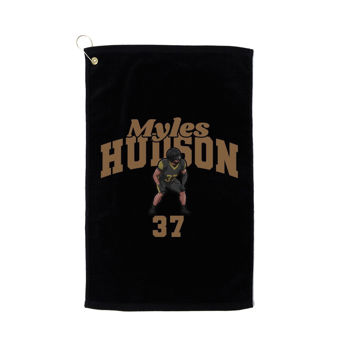 Golf Towel — Signature Arch in Black