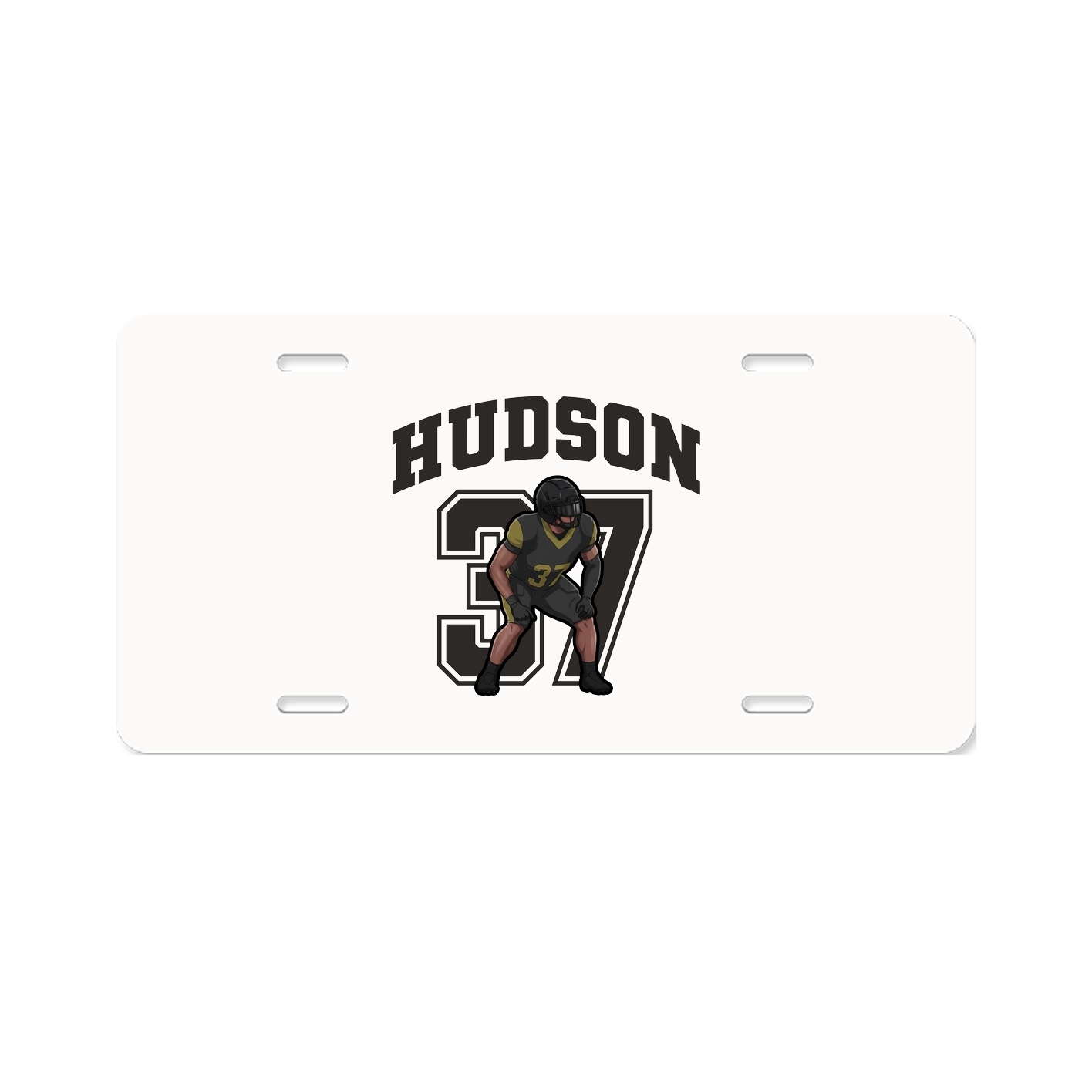License Plate — Number in Classic