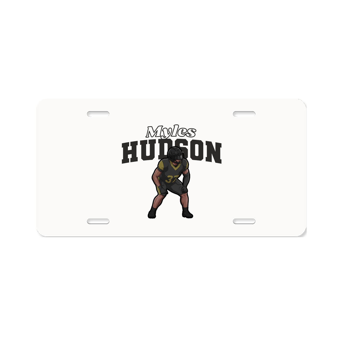 License Plate — Name Arch in Classic