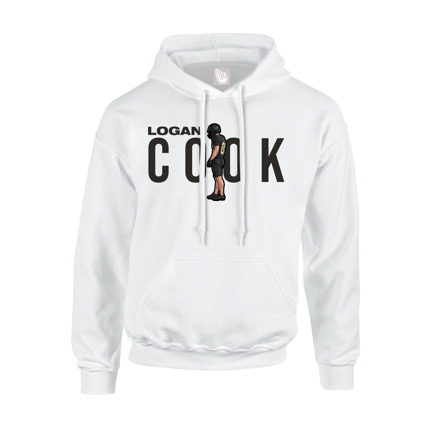 Hoodie — Player Name in White