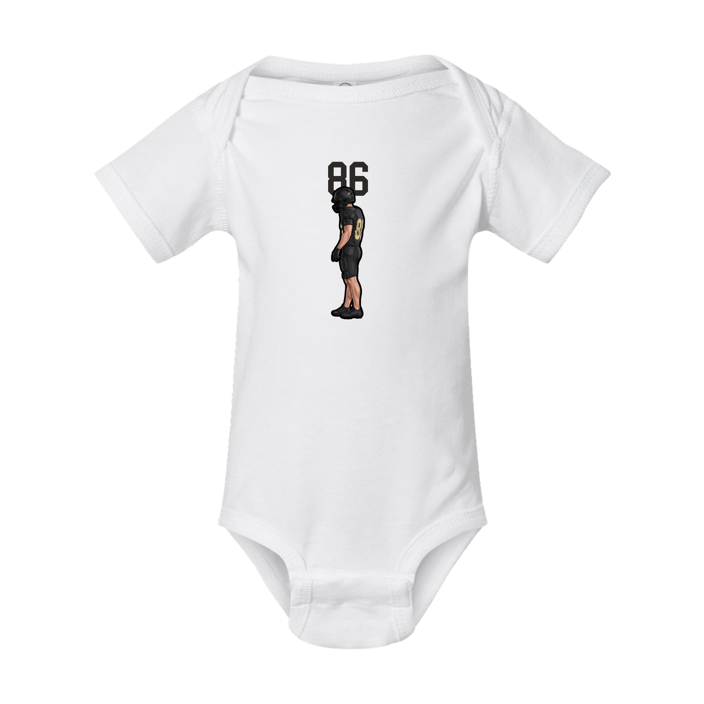 Baby Onesie — Number Top in White