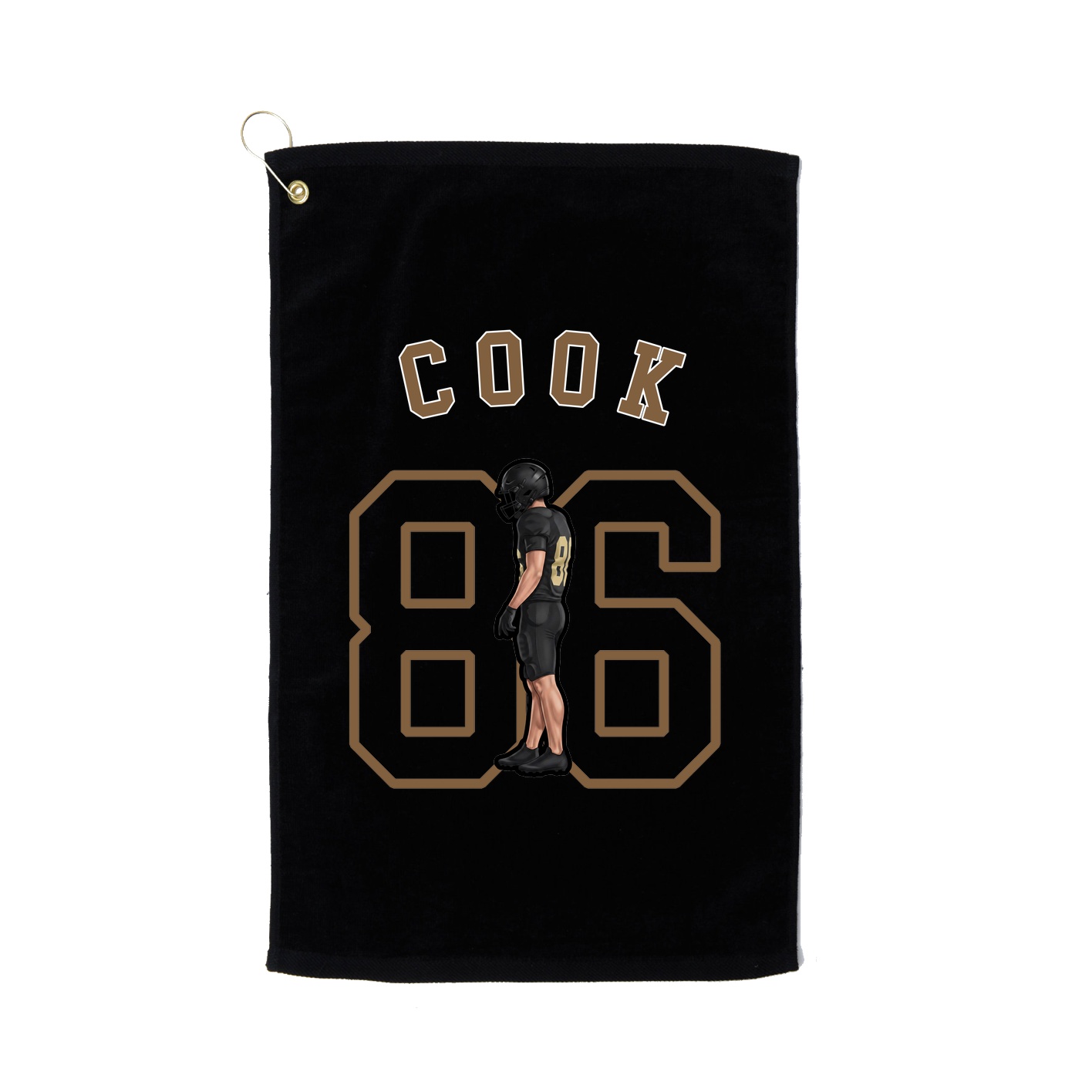 Golf Towel — Shirsey Arch in Black