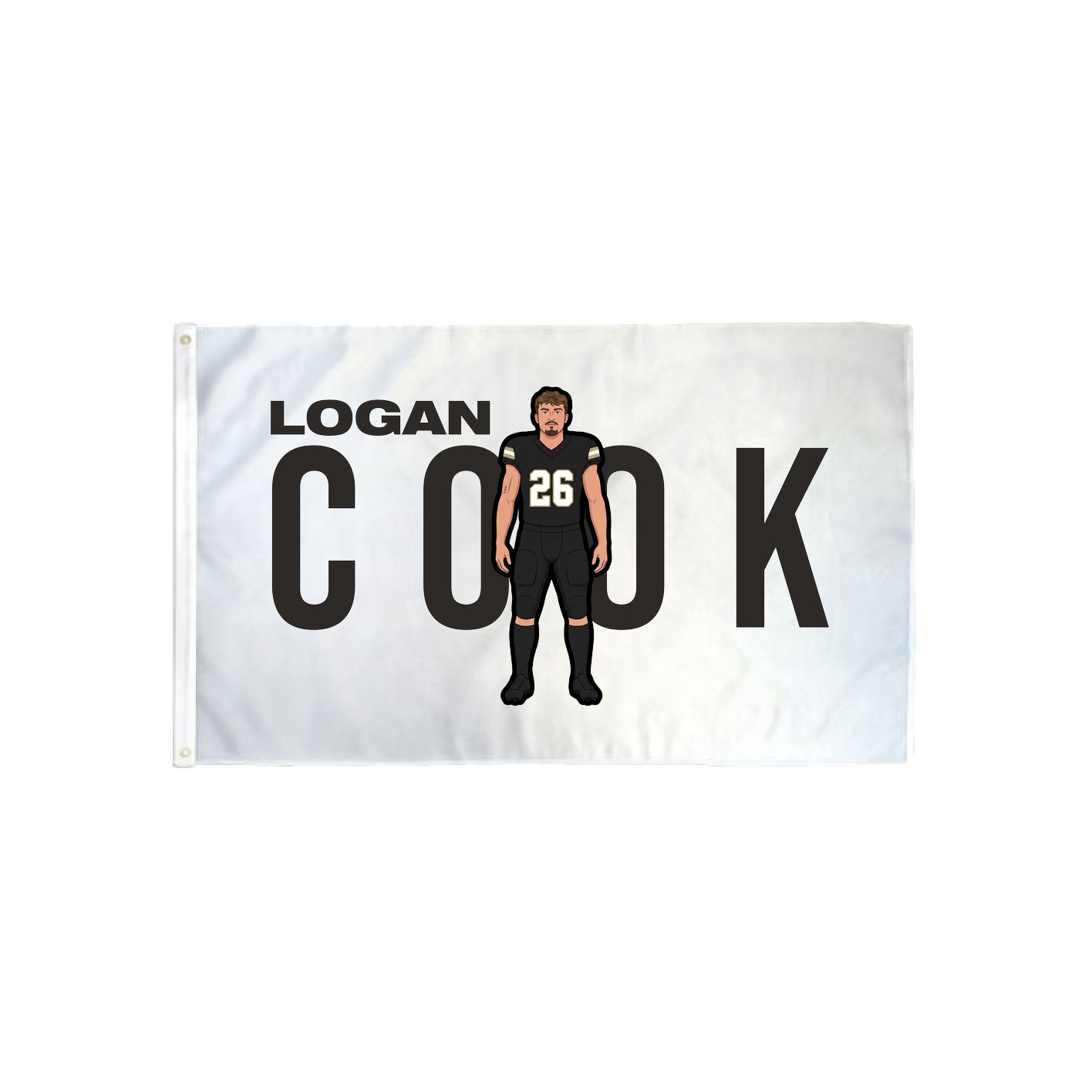 3x5 Flag — Player Name in Classic