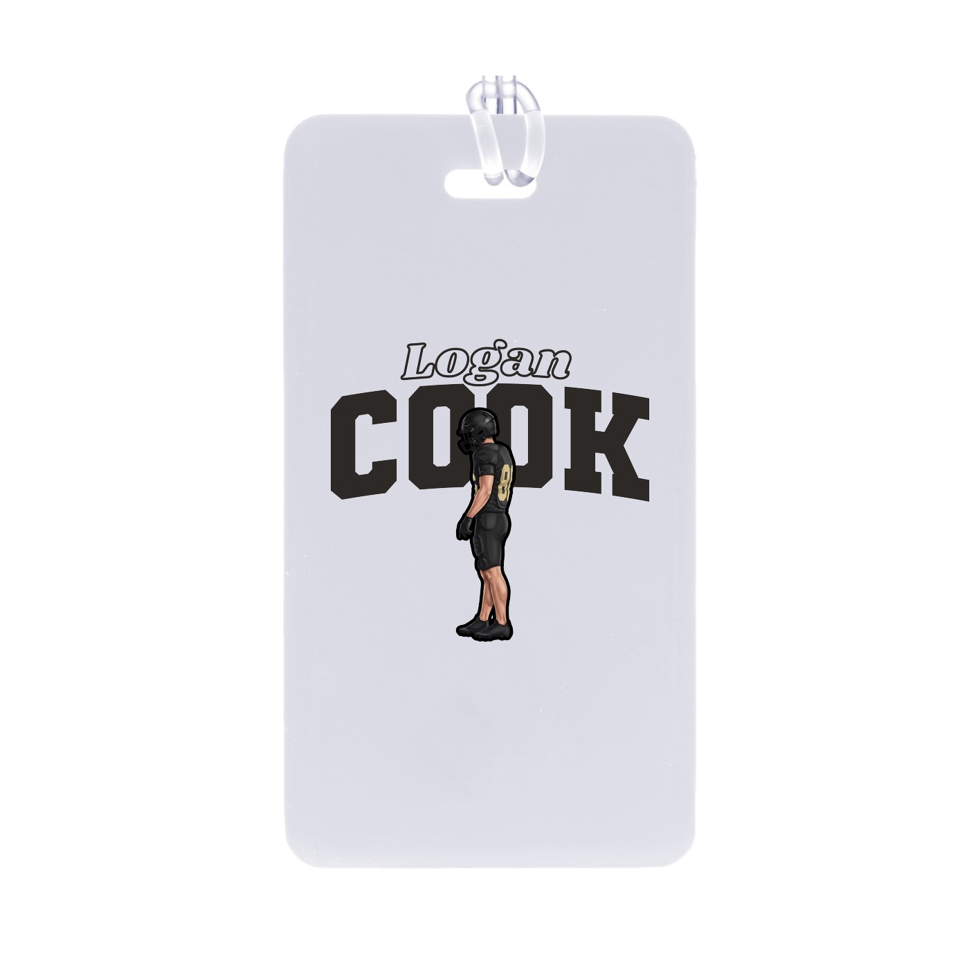 Bag Tag — Name Arch in Classic