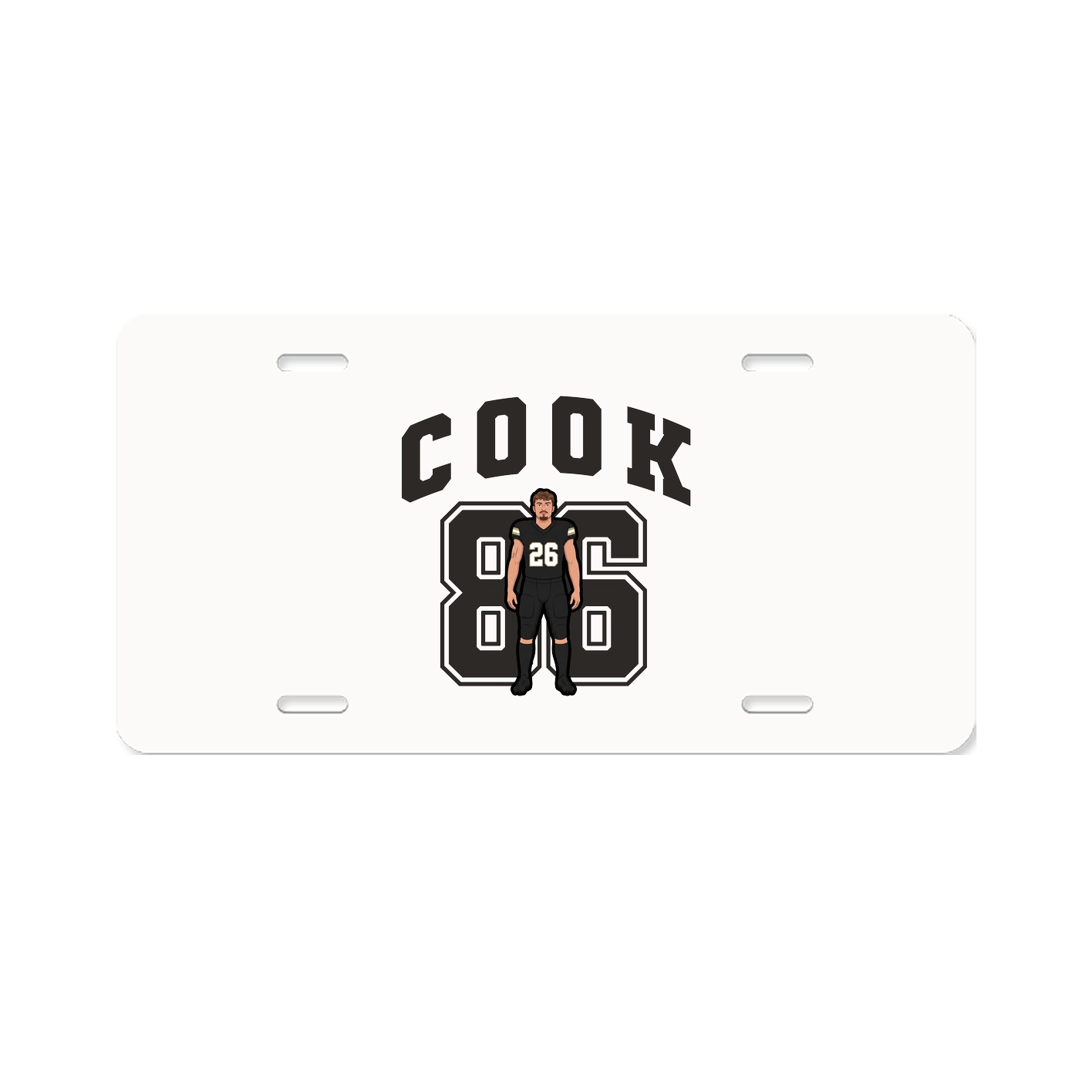 License Plate — Number in Classic