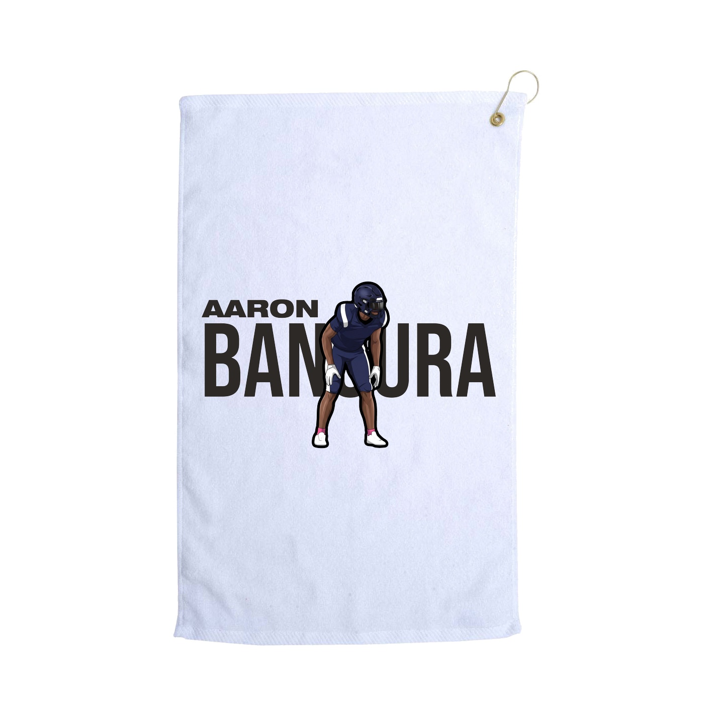 Golf Towel — Player Name in White