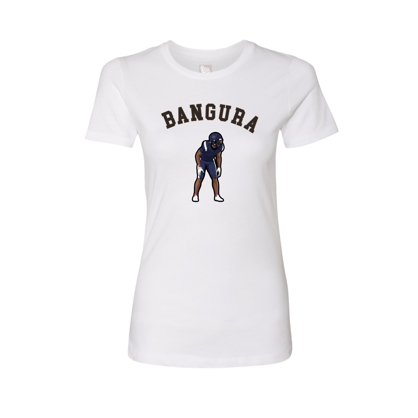 Fitted Women's Tee — Shirsey Arch in White