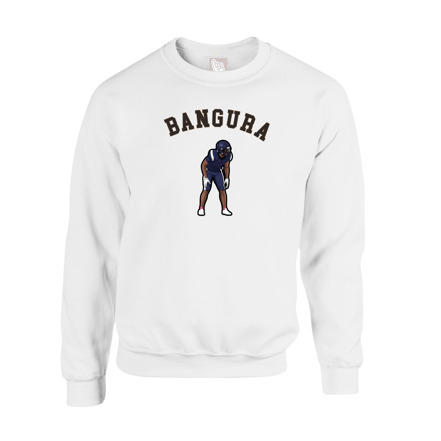 Fleece Crew — Shirsey Arch in White