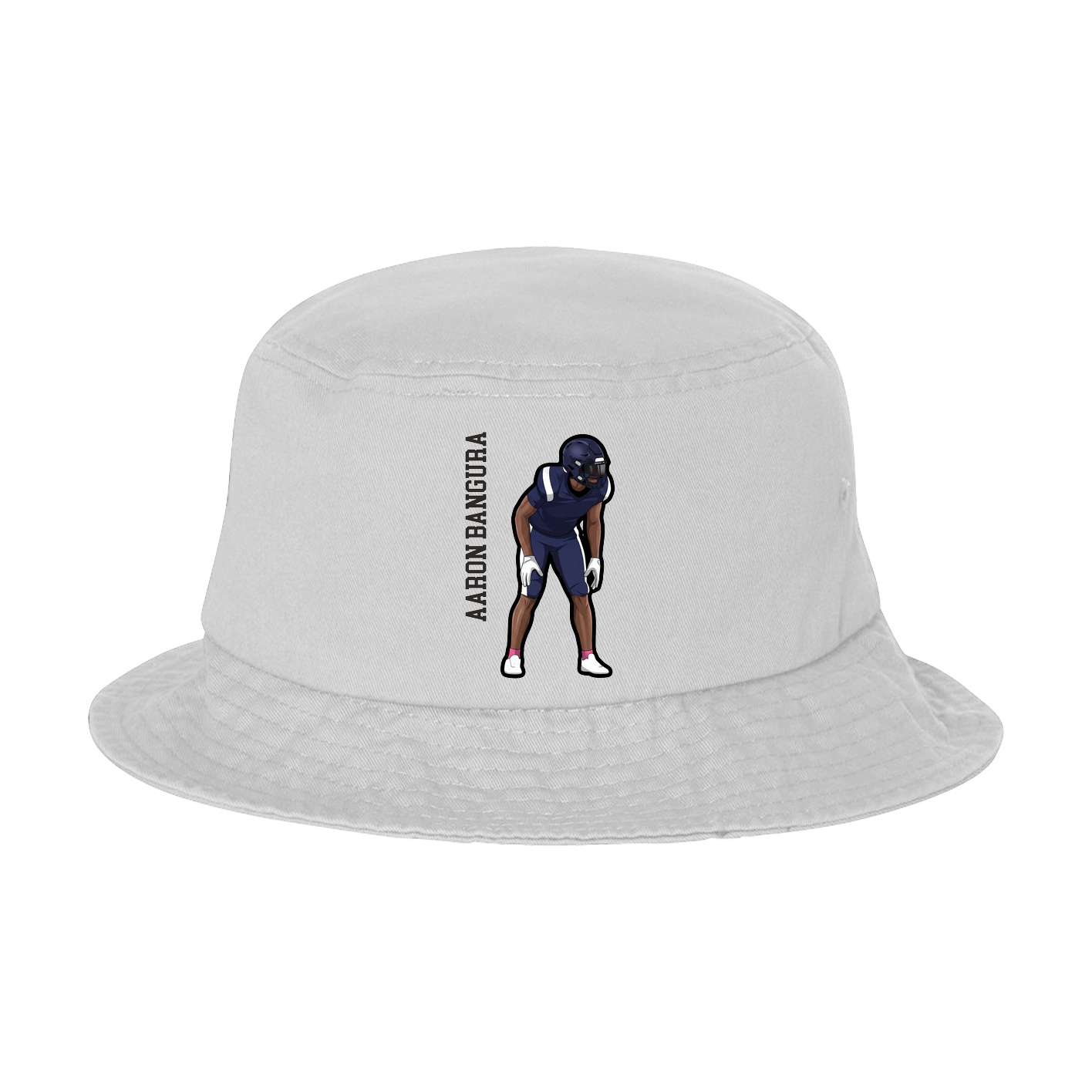 Bucket Cap — Name Vertical in White