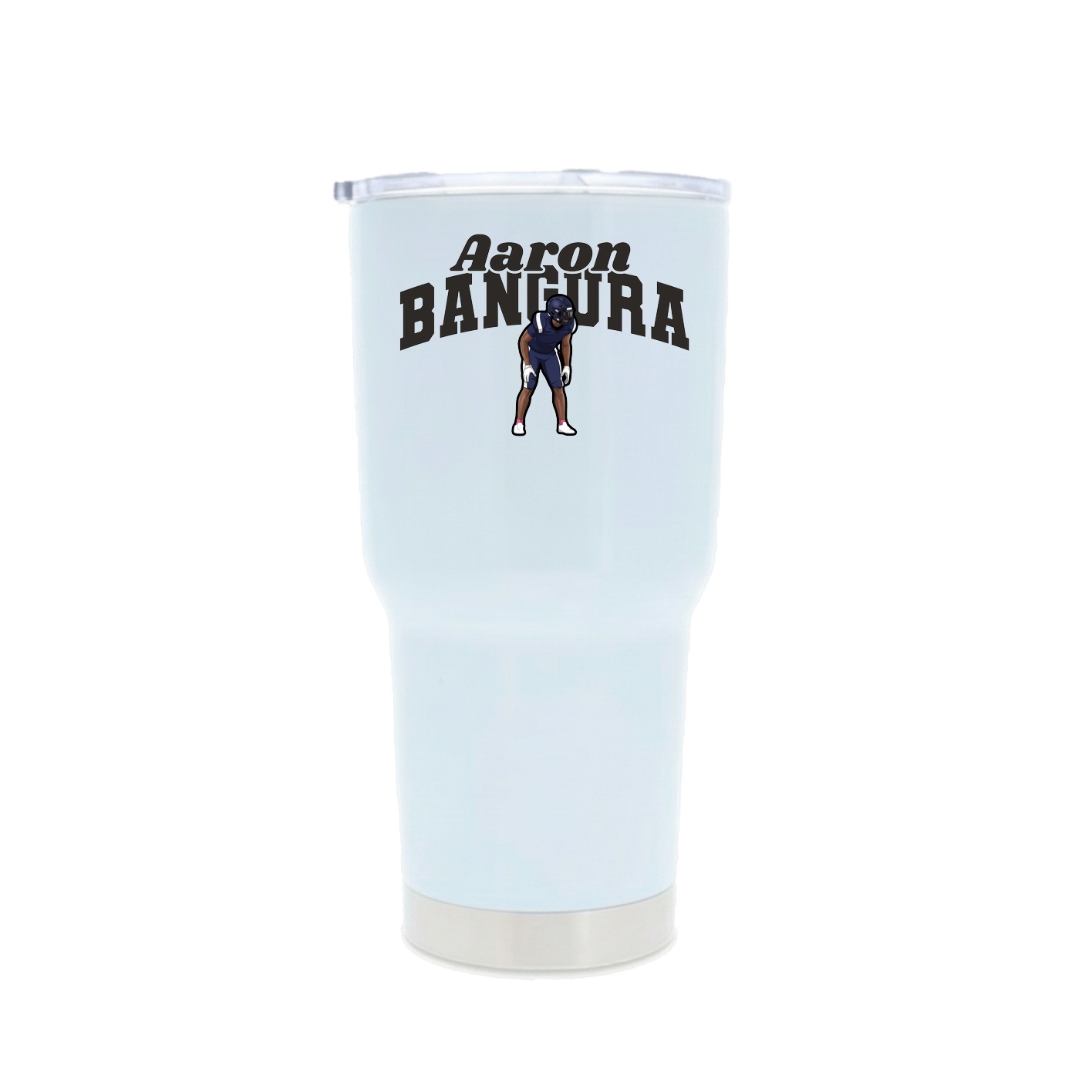 30oz Stainless Steel Tumbler — Signature Arch in White
