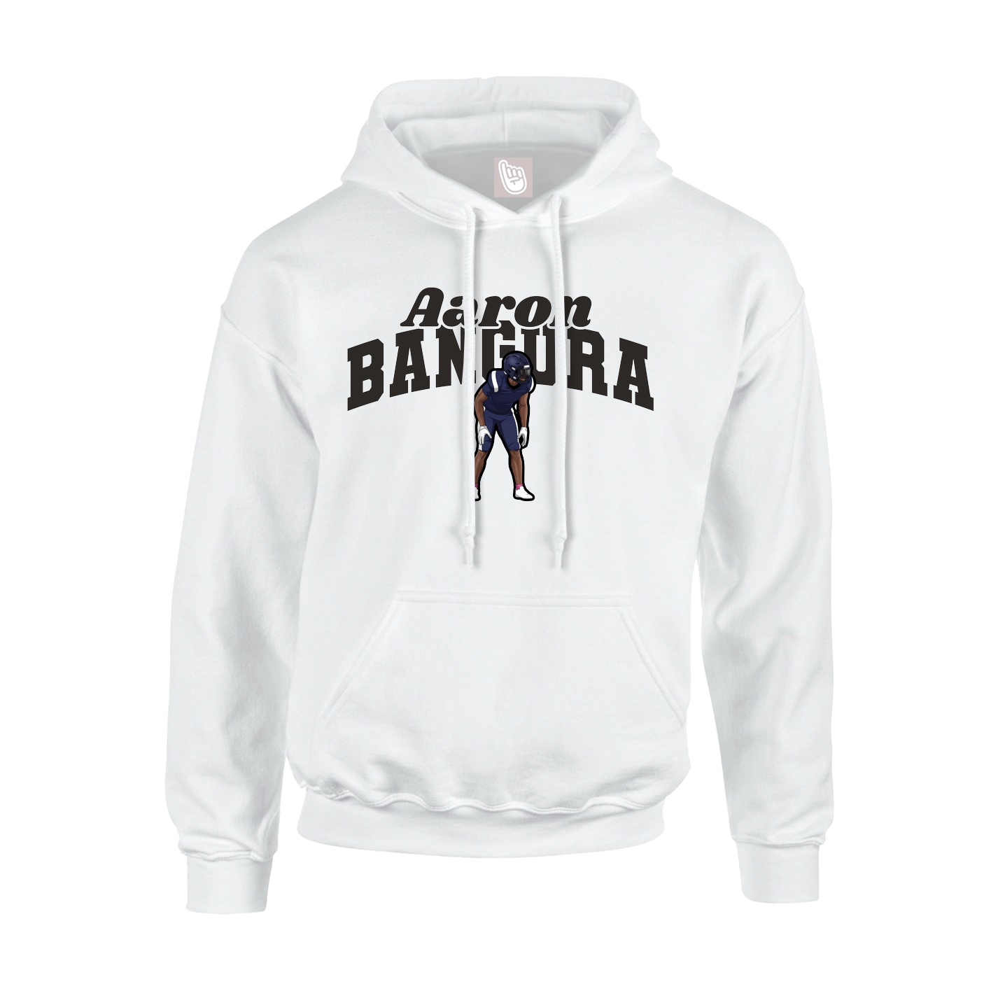 Youth Hoodie — Signature Arch in White