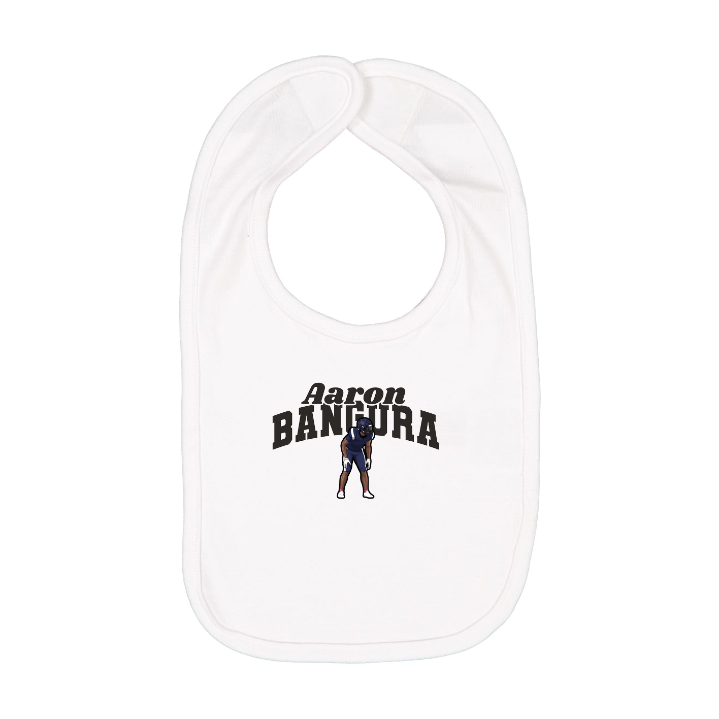 Infant Bib — Signature Arch in White