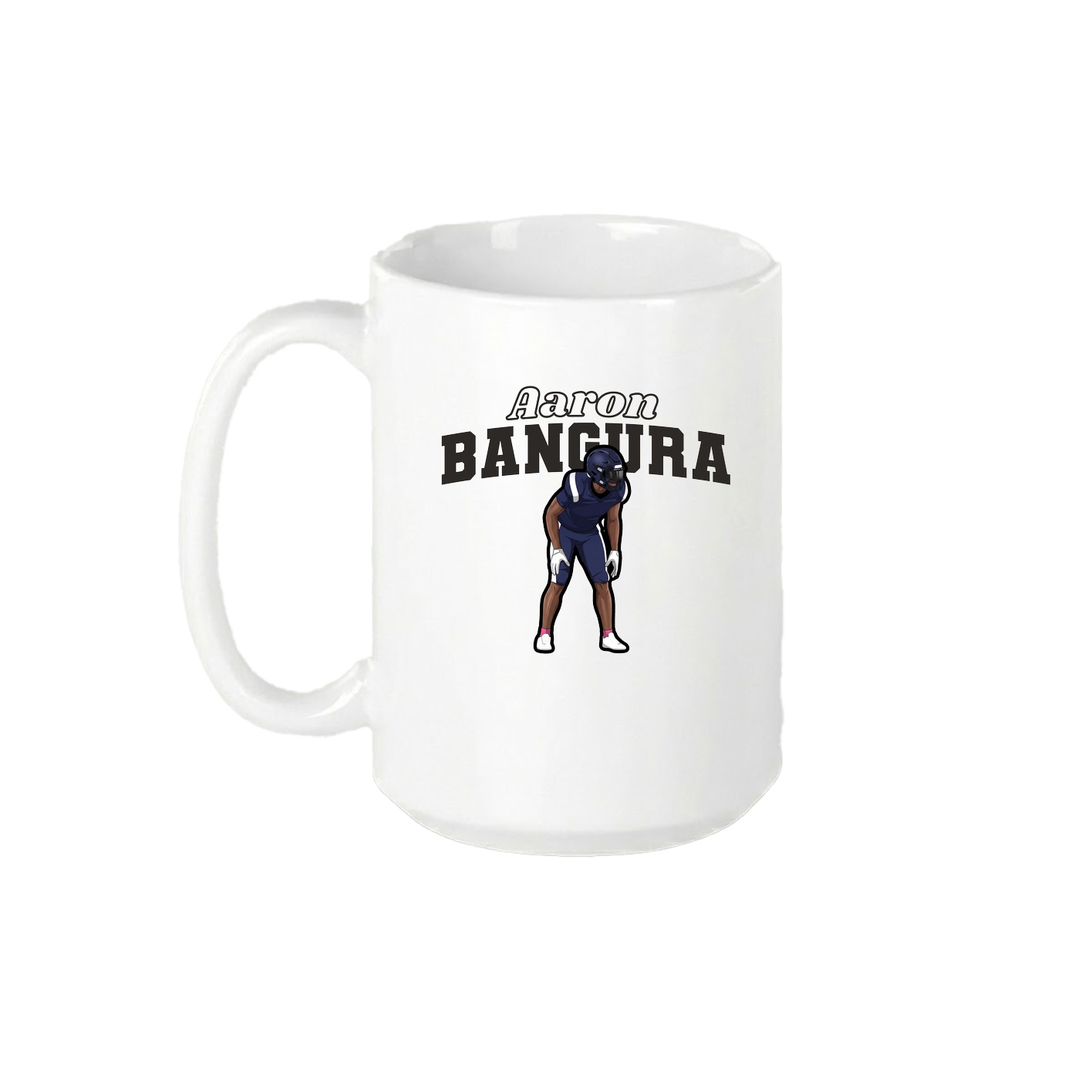 15oz Coffee Mug — Name Arch in White