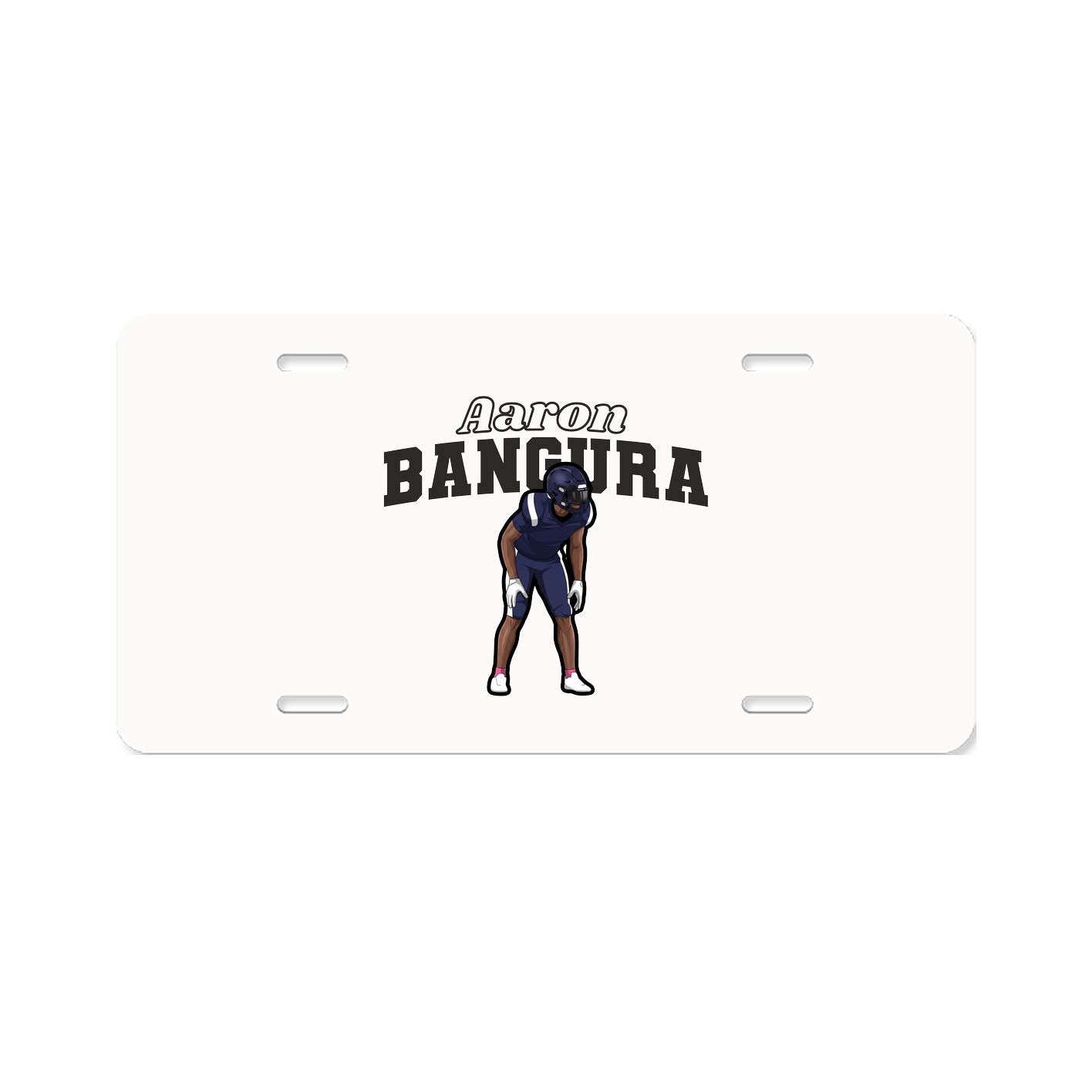 License Plate — Name Arch in Classic