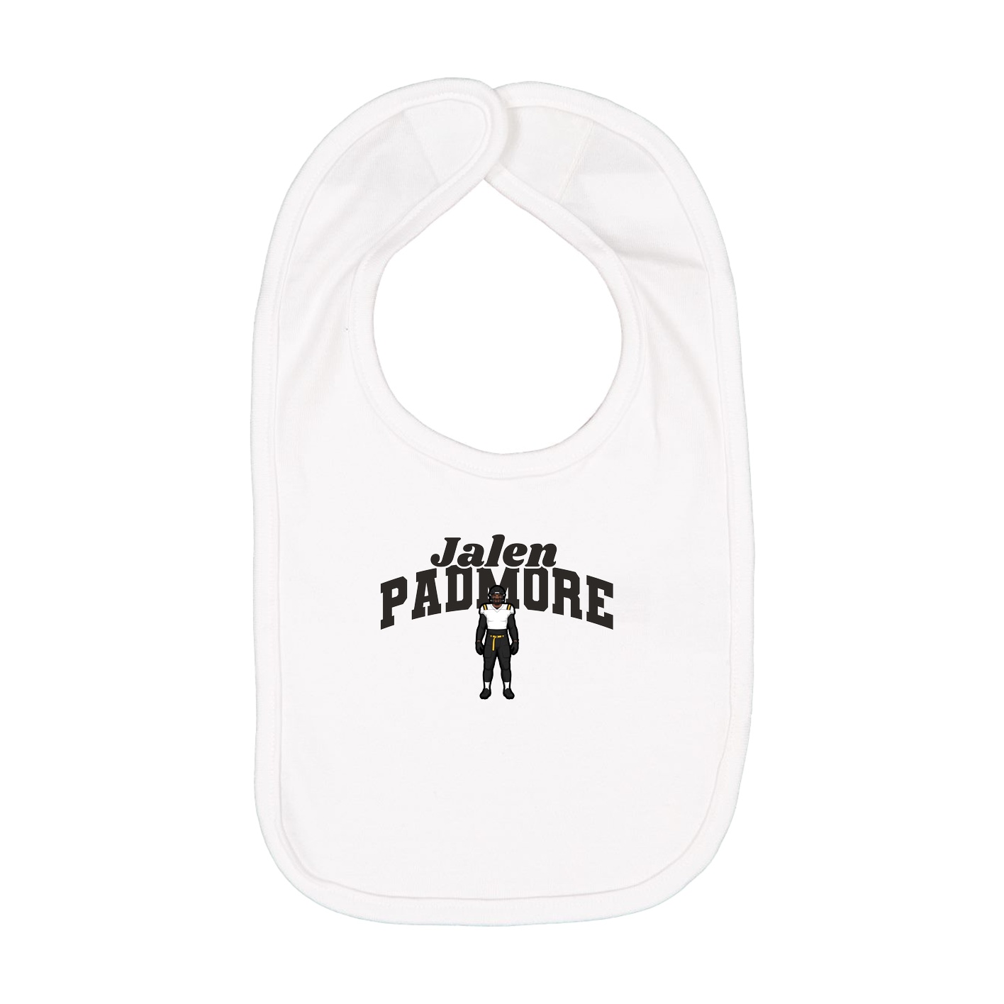 Infant Bib — Signature Arch in White