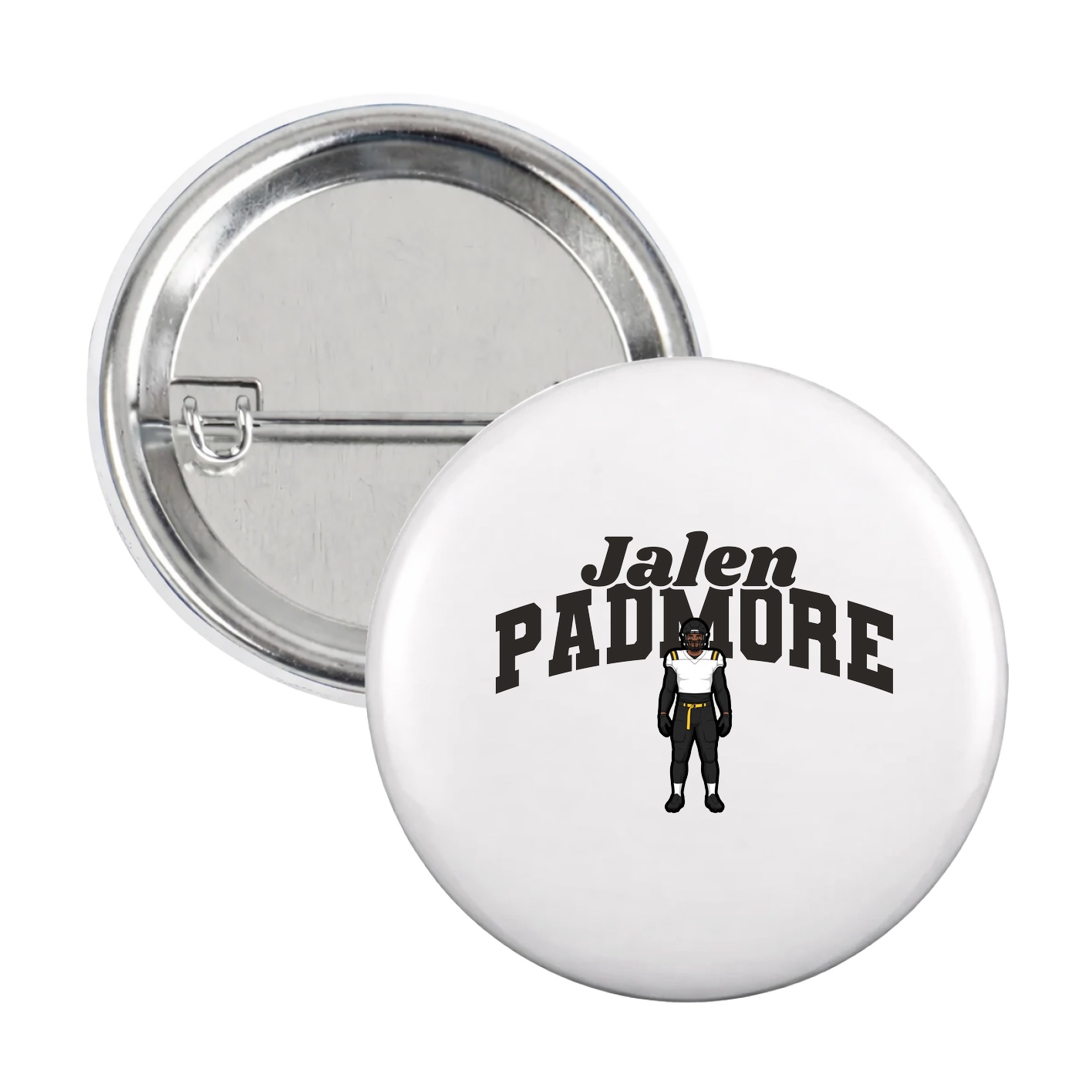 Game Day Button — Signature Arch in White
