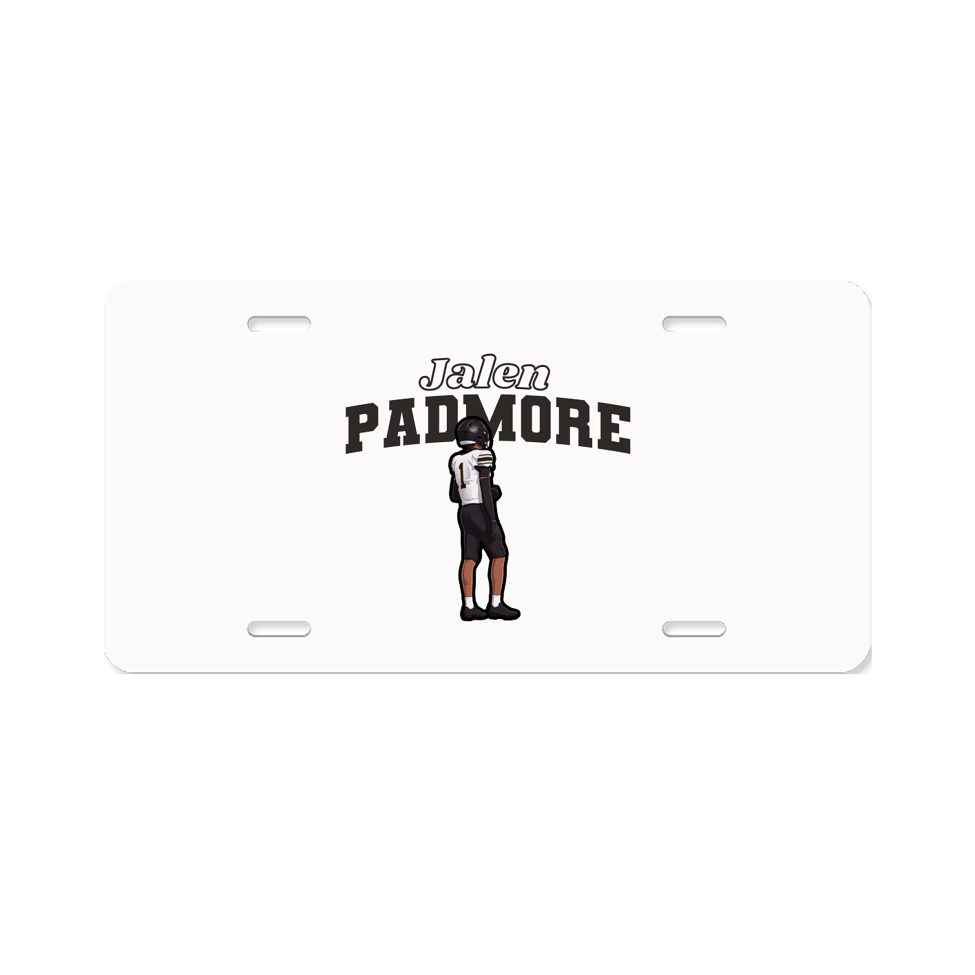 License Plate — Name Arch in Classic