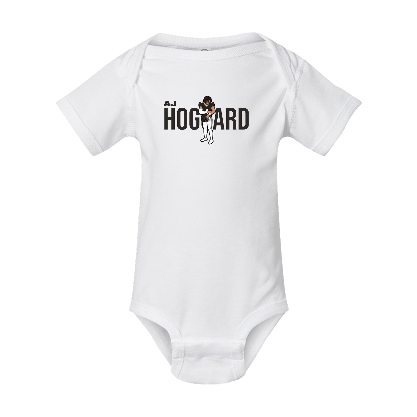 Baby Onesie — Player Name in White