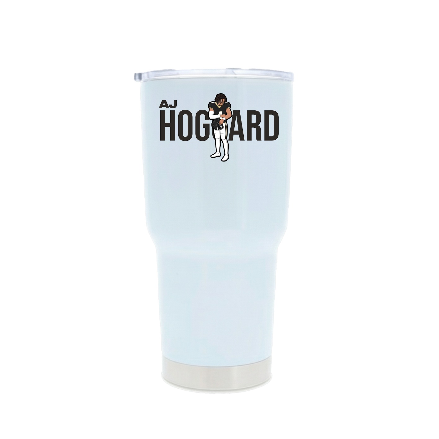 30oz Stainless Steel Tumbler — Player Name in White