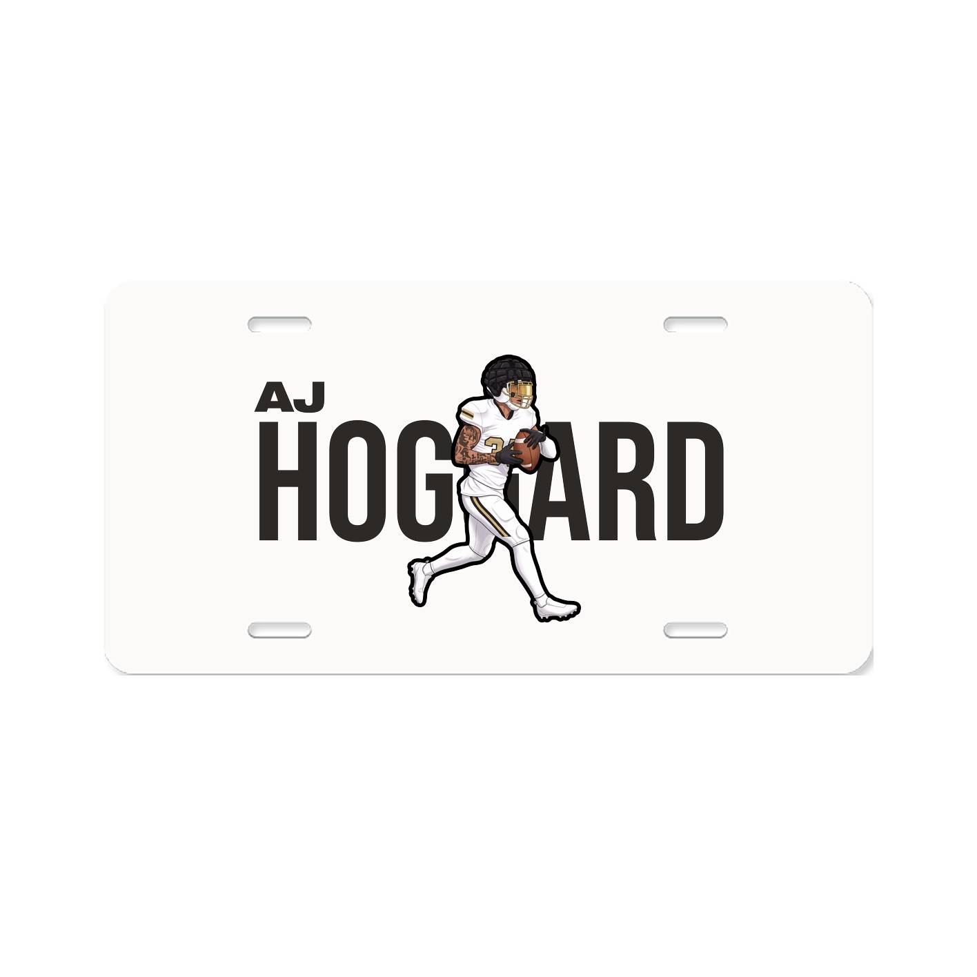 License Plate — Player Name in Classic