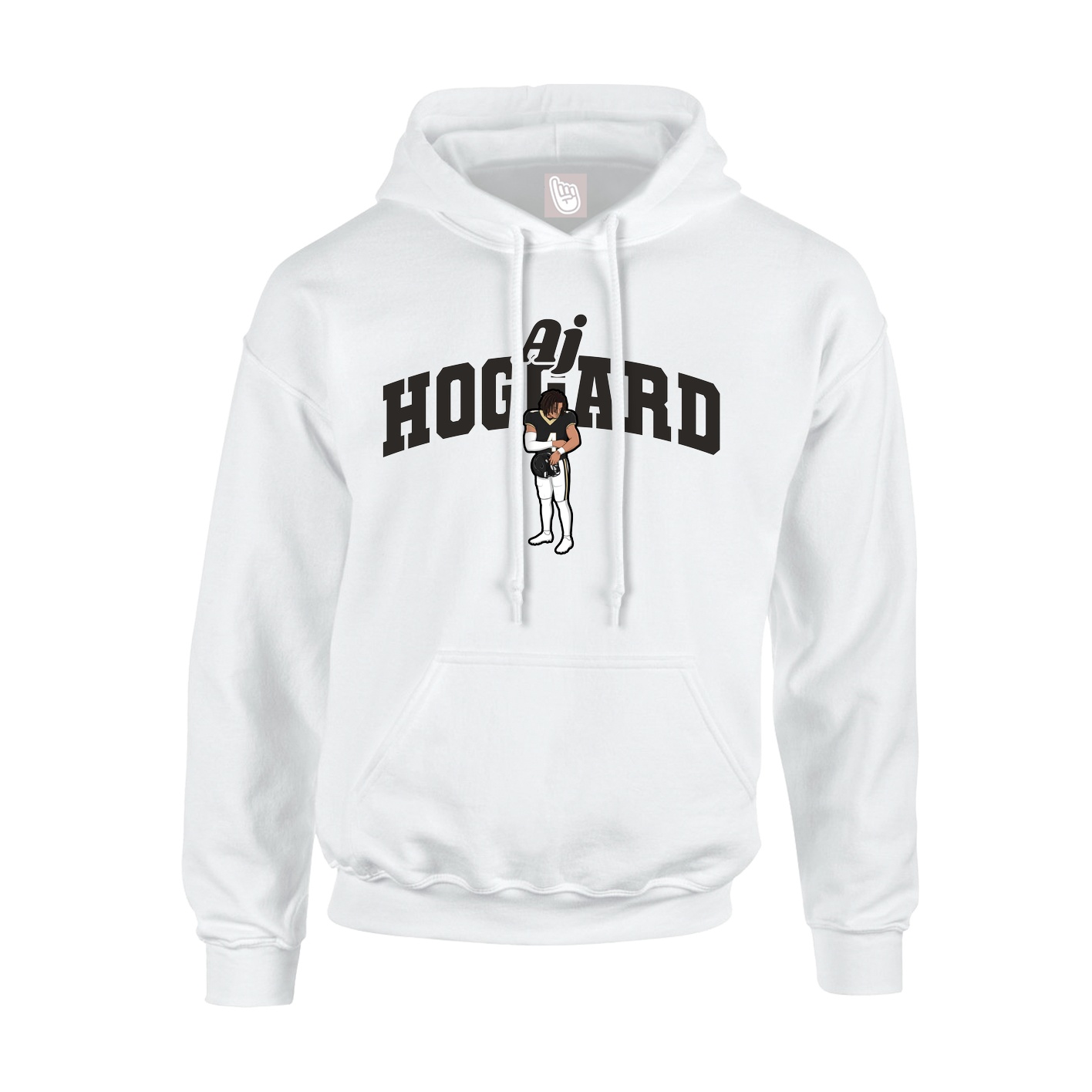 Hoodie — Signature Arch in White