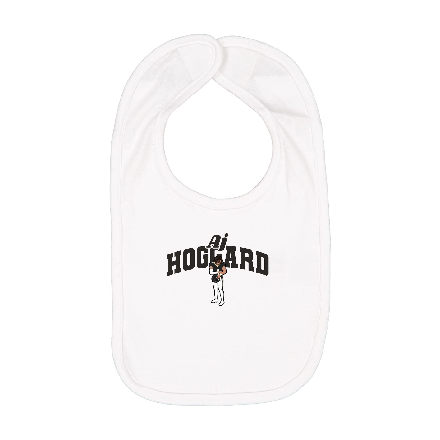 Infant Bib — Signature Arch in White
