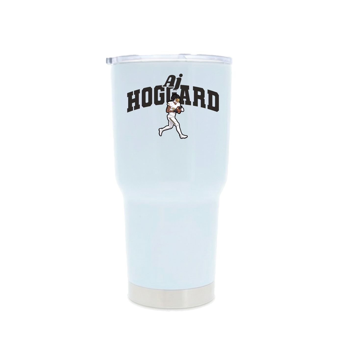 30oz Stainless Steel Tumbler — Signature Arch in White