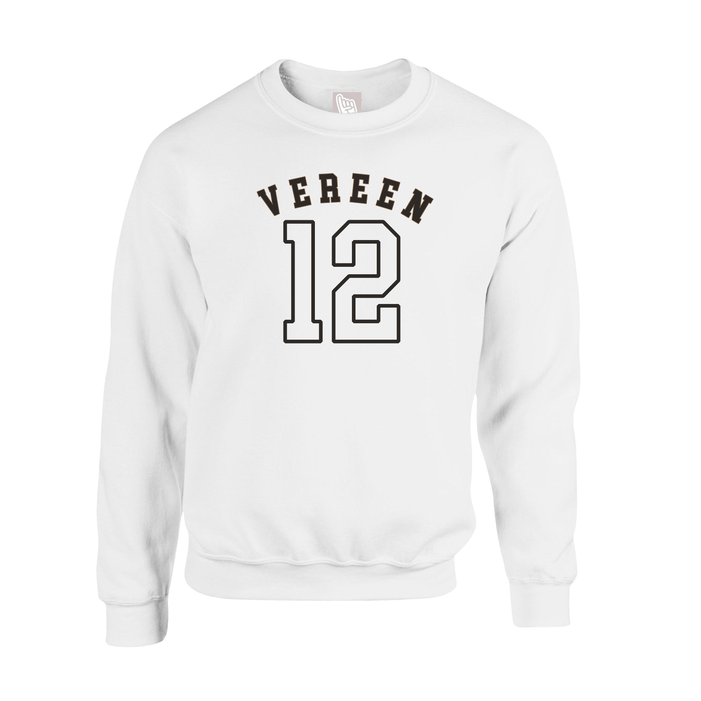 Fleece Crew — Shirsey Arch in White