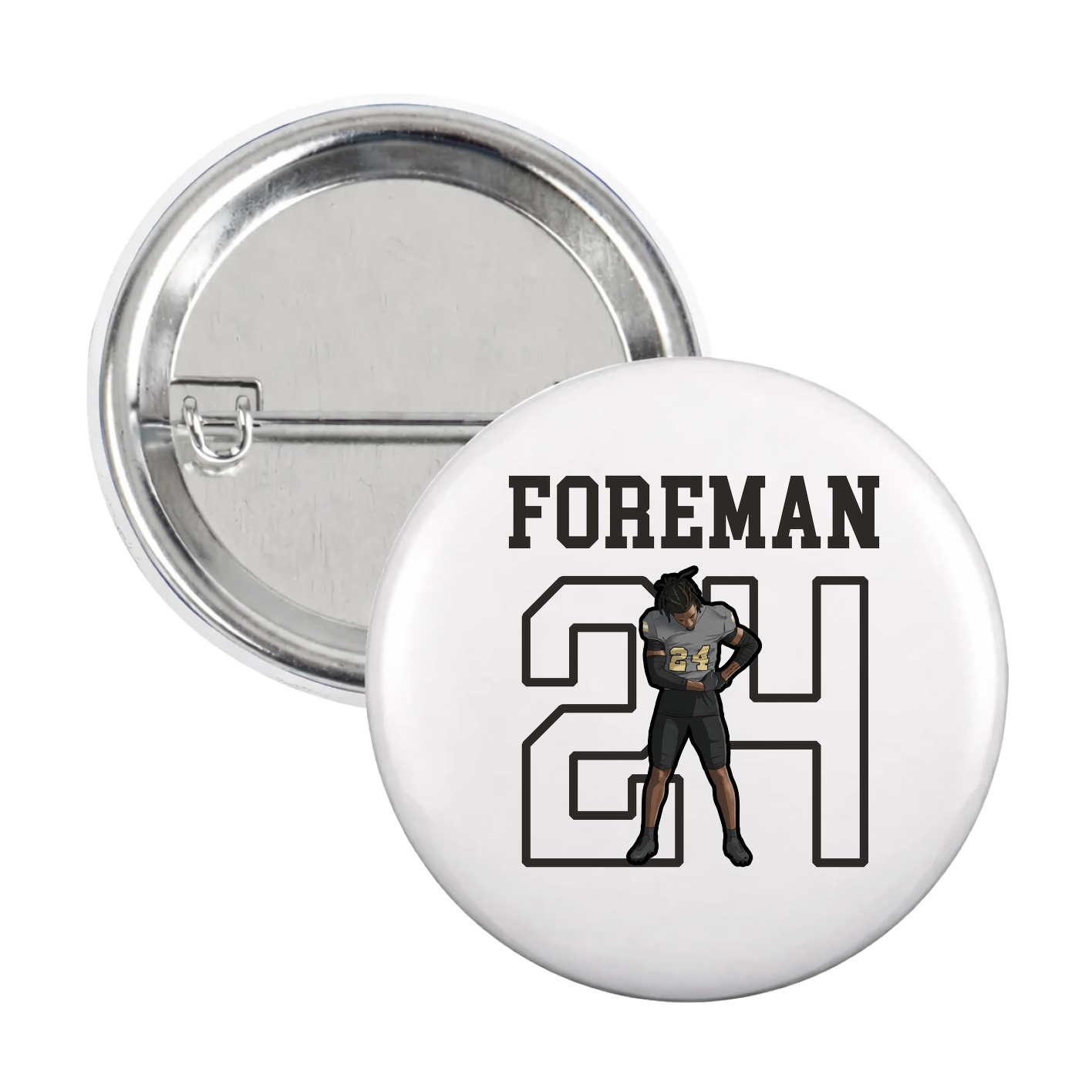 Game Day Button — Shirsey in White