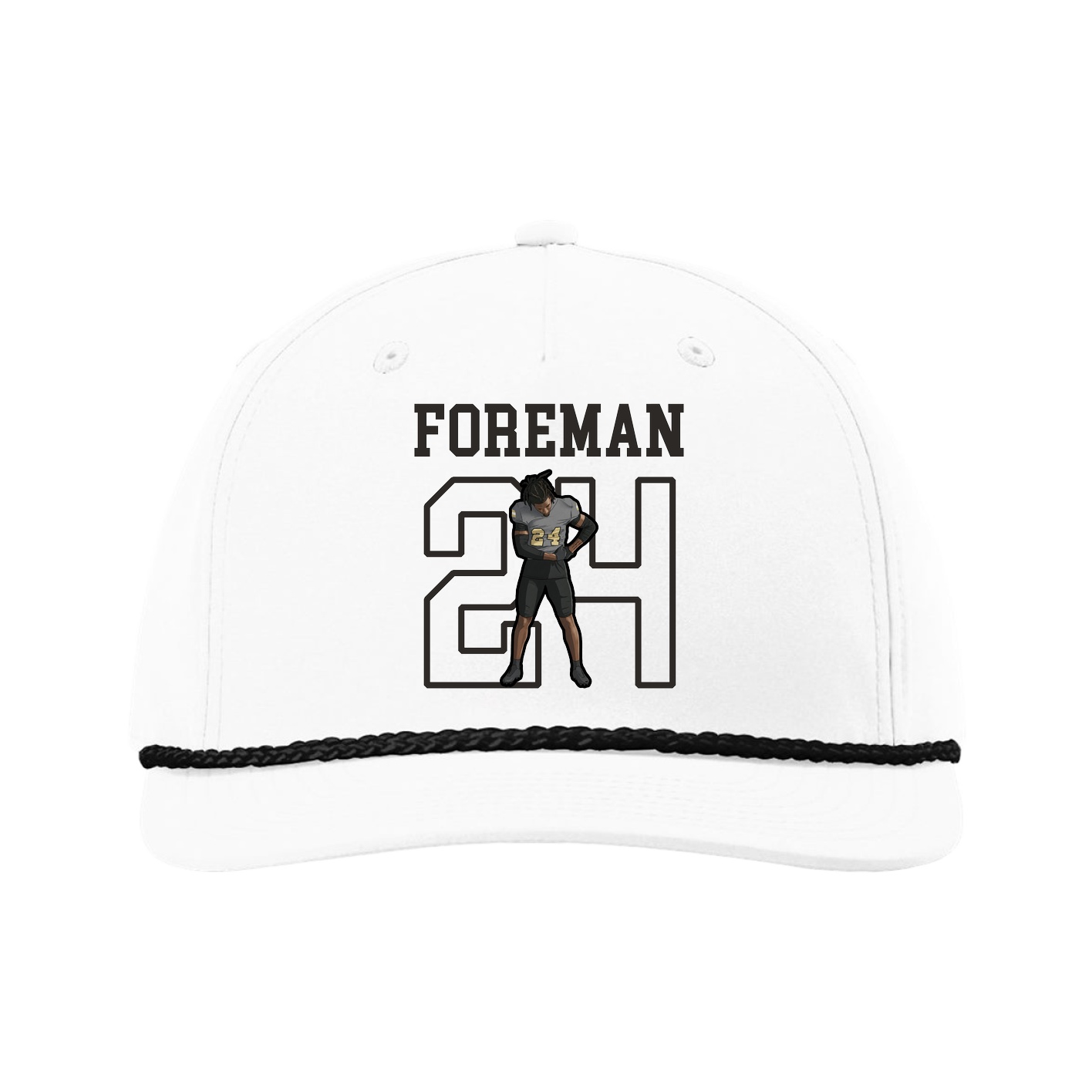 Five-Panel Classic Rope Cap — Shirsey in White