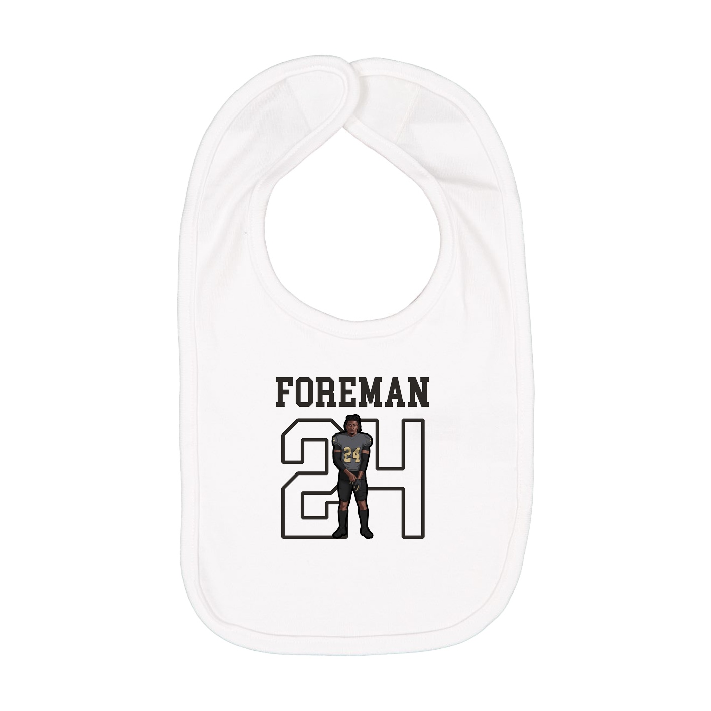 Infant Bib — Shirsey in White
