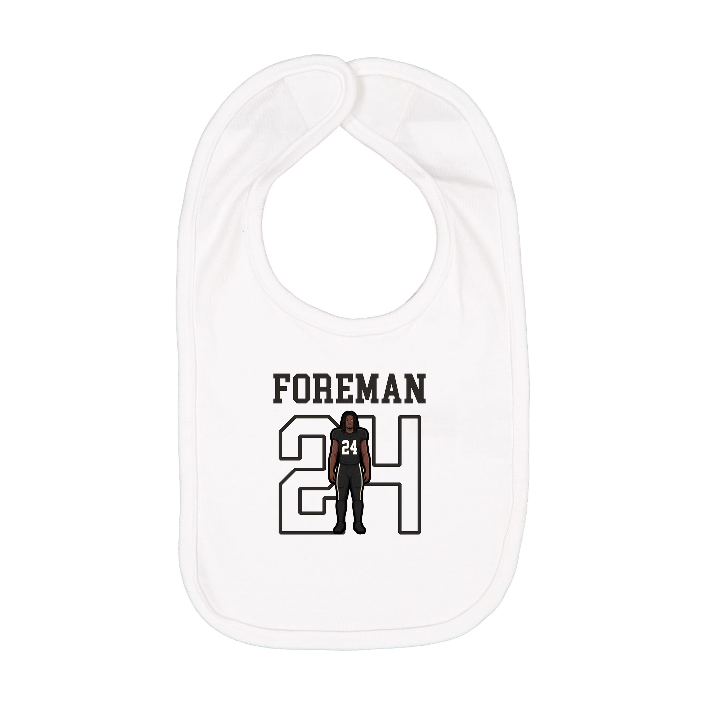 Infant Bib — Shirsey in White