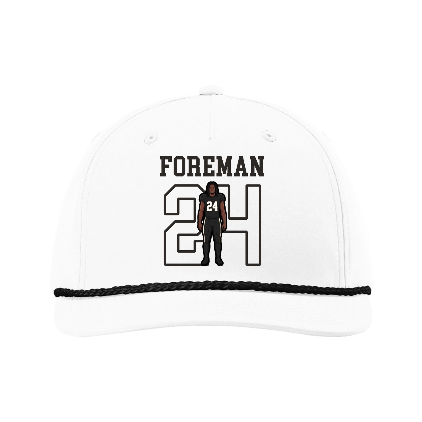 Five-Panel Classic Rope Cap — Shirsey in White